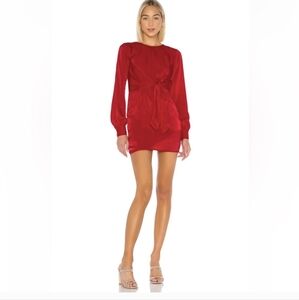 House of Harlow x Revolve Lotta Dress in Crimson Red